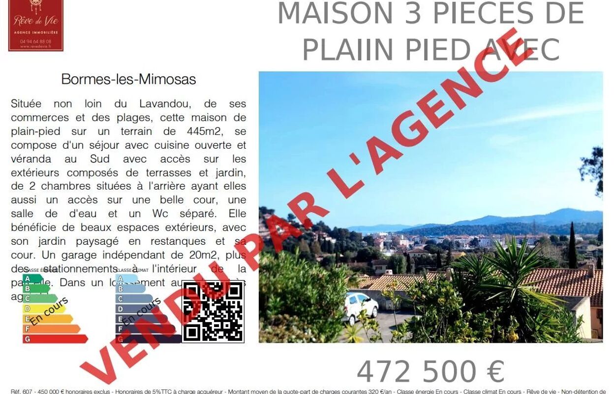 maison 3 pièces 74 m2 à vendre à Bormes-les-Mimosas (83230)