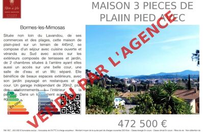 vente maison 472 500 € à proximité de Pierrefeu-du-Var (83390)