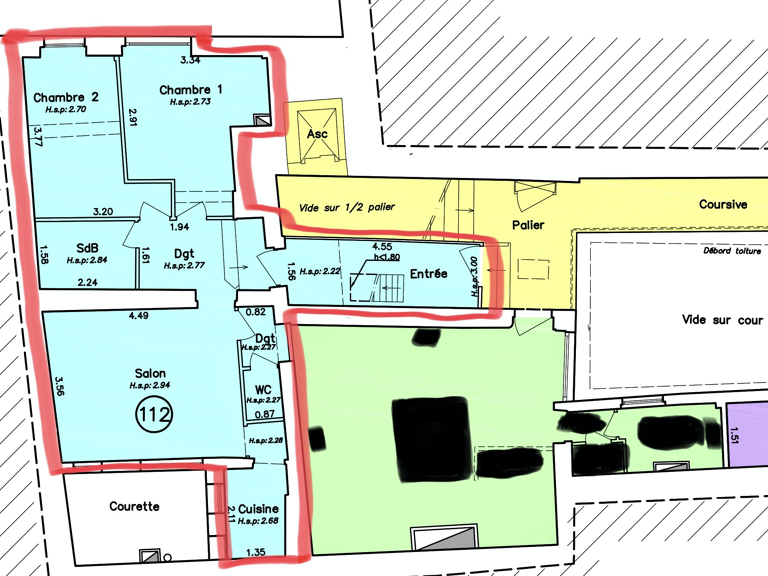 Appartement  100 m² — photo 1