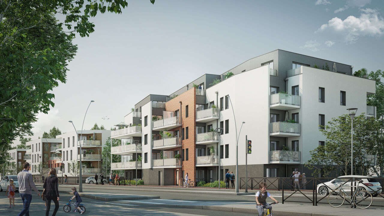 appartement neuf T2, T3, T4 pièces 43 à 98 m2 à vendre à Louviers (27400)