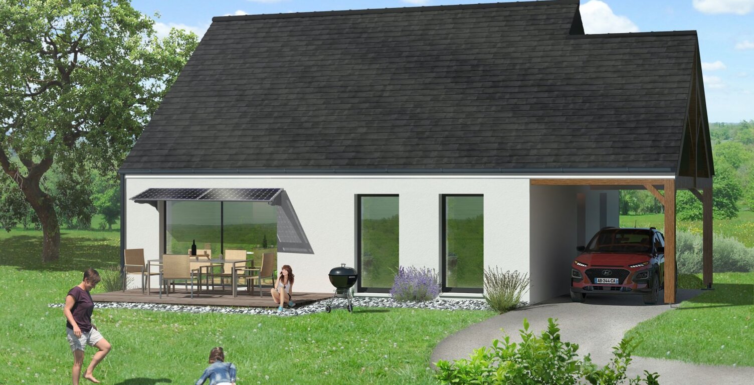 Projet de construction d'une maison 89.33 m² avec terrai... — photo 1