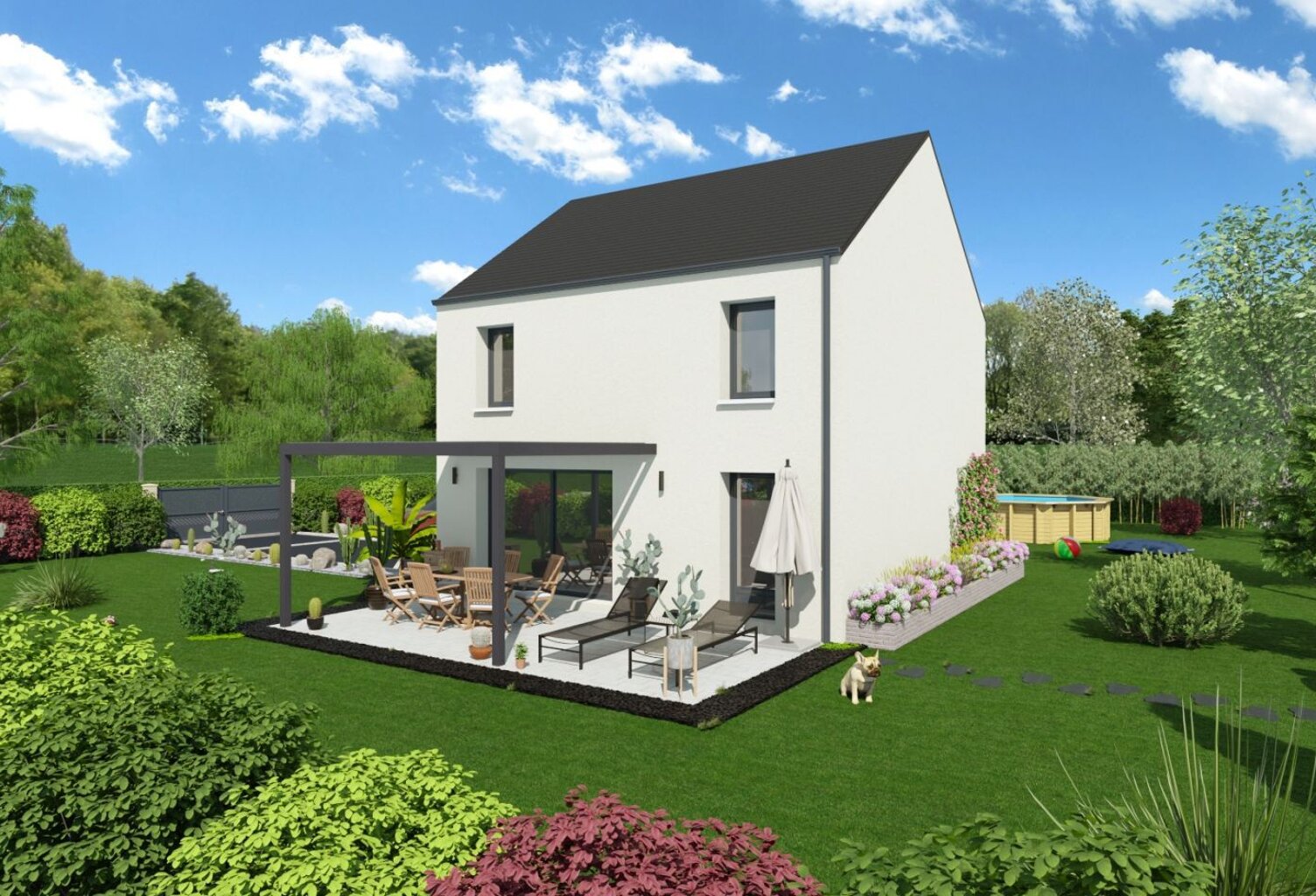 Projet de construction d'une maison 92.62 m² avec terrai... — photo 1