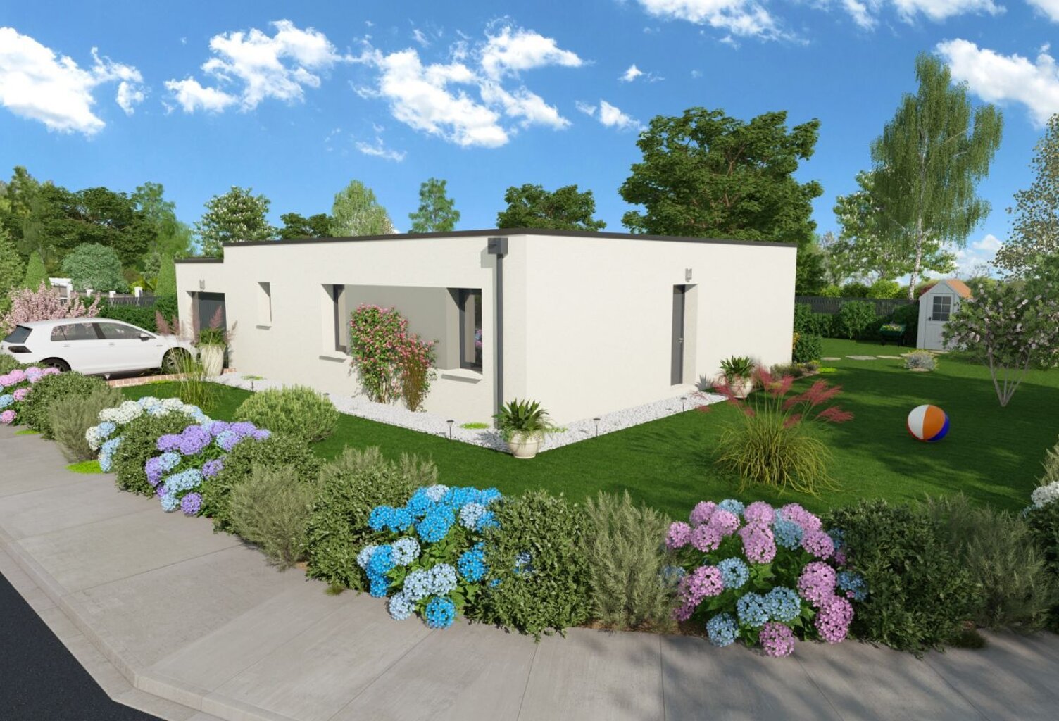 Projet de construction d'une maison 89.33 m² avec terrai... — photo 1