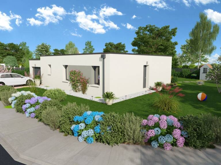 Projet de construction d'une maison 89.33 m² avec terrai... — photo 1