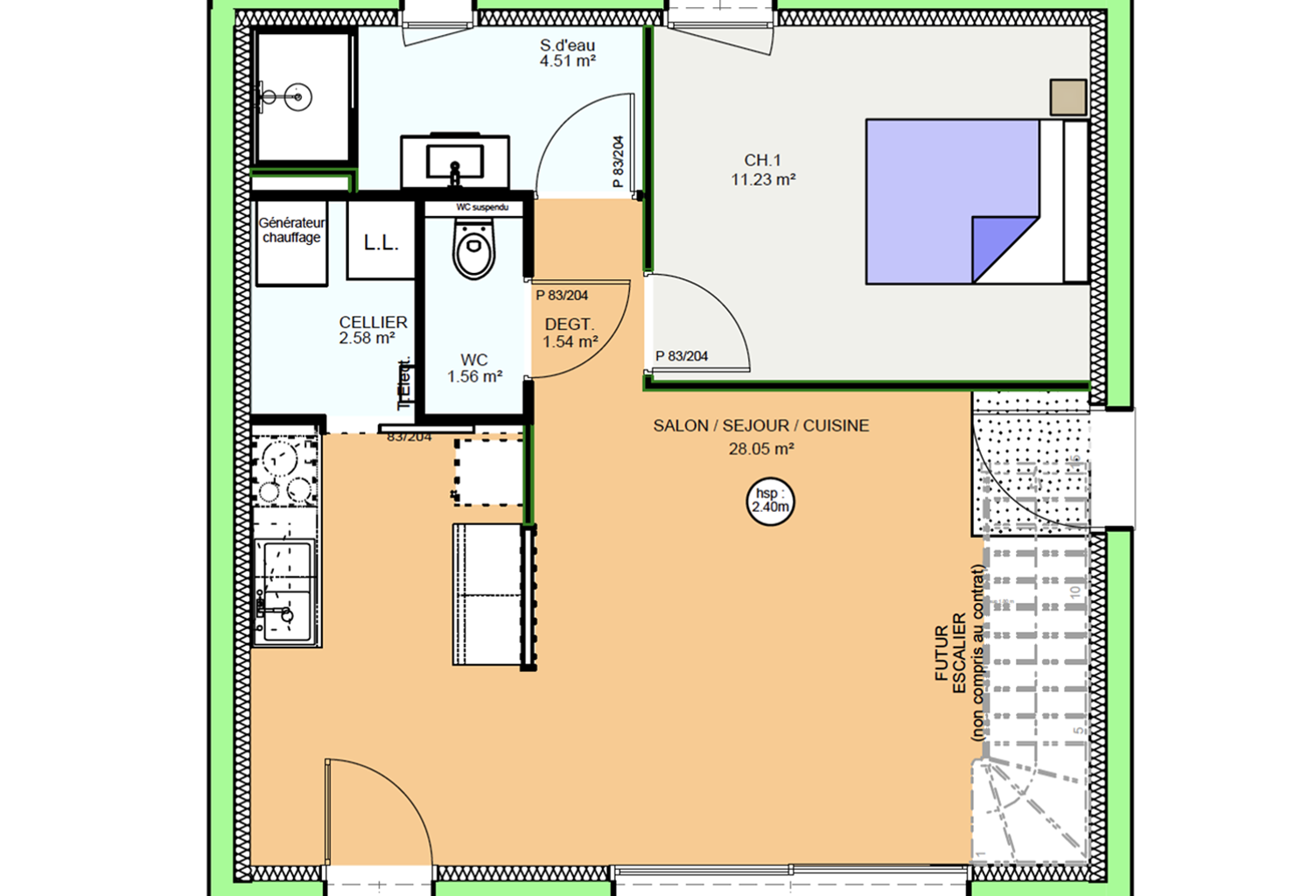 Projet de construction d'une maison 63 m² avec terrain à... — photo 1