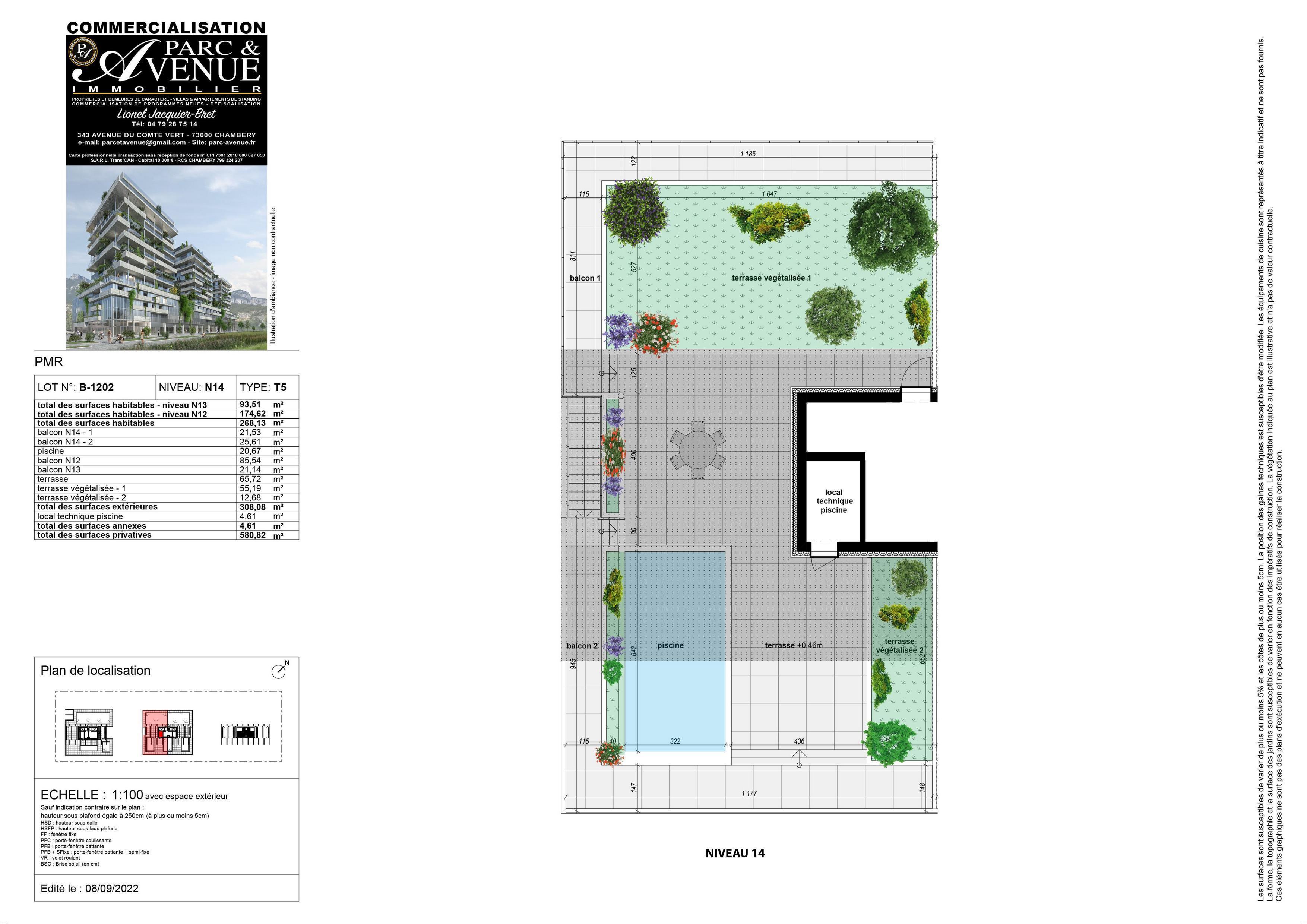 Photo Exceptionnel - Penthouse 268 m2 . Terrasses avec piscine 202 m2 image 4/4