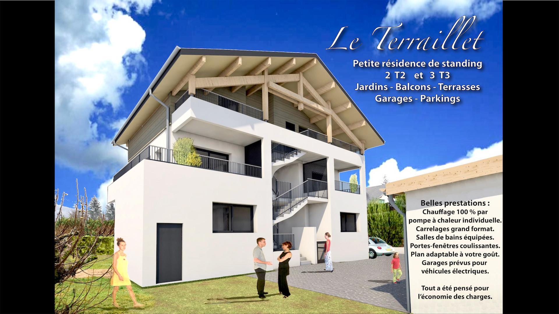 Photo T3 Neuf 62 m2 - 1° étg - résidence Le Terraillet - Bassens image 2/4