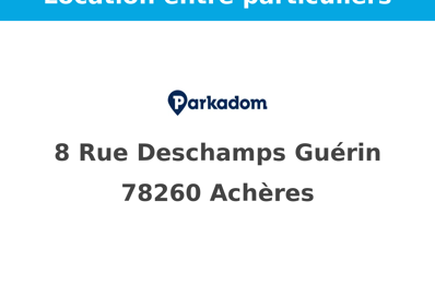 location garage 30 € CC /mois à proximité de Chanteloup-les-Vignes (78570)