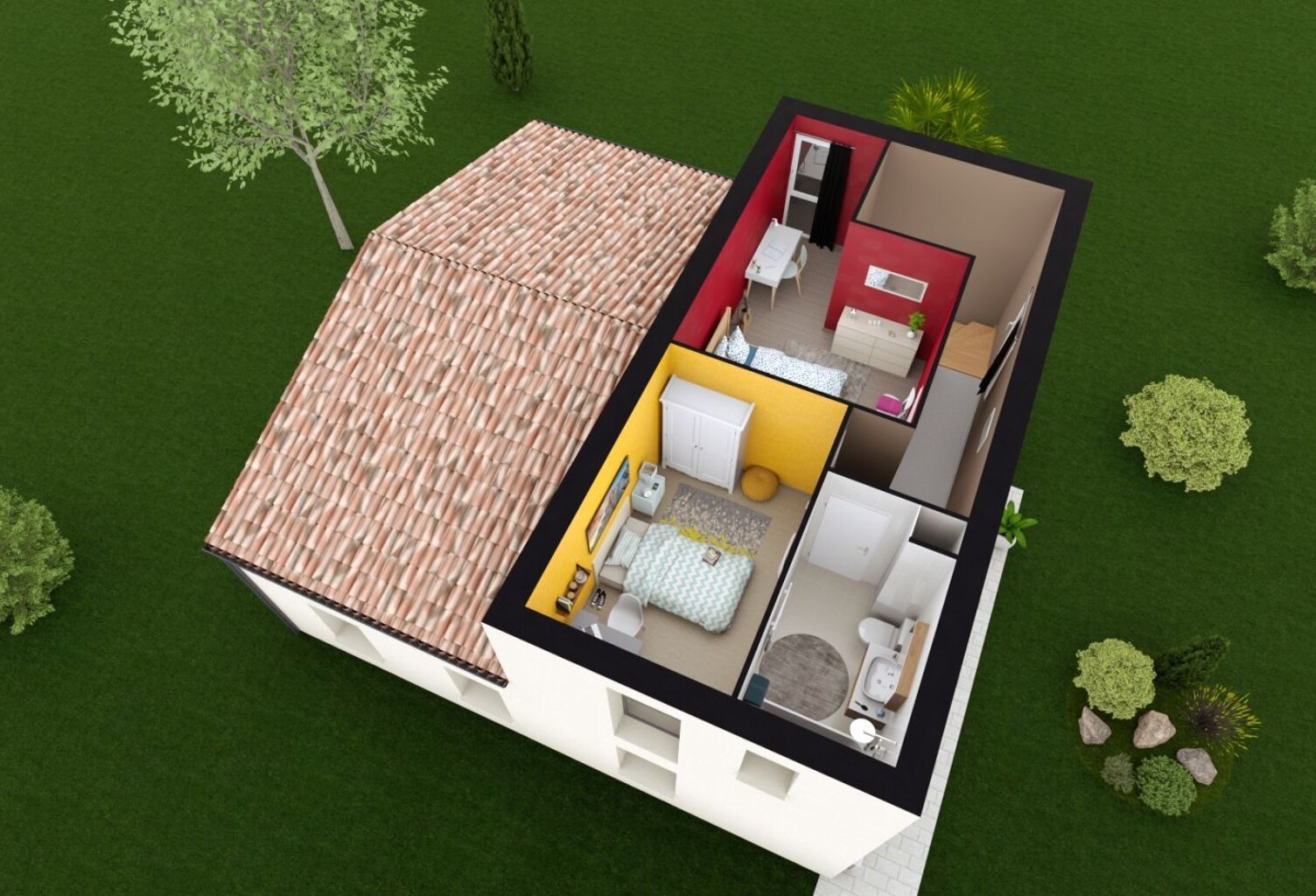 Projet de construction d'une maison 110.54 m² avec terra... — photo 1