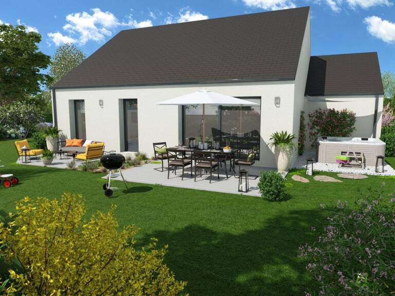 Projet de construction d'une maison 89.33 m² avec terrai... — photo 1