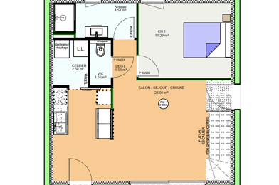 Maison 2 pièces 214888 €