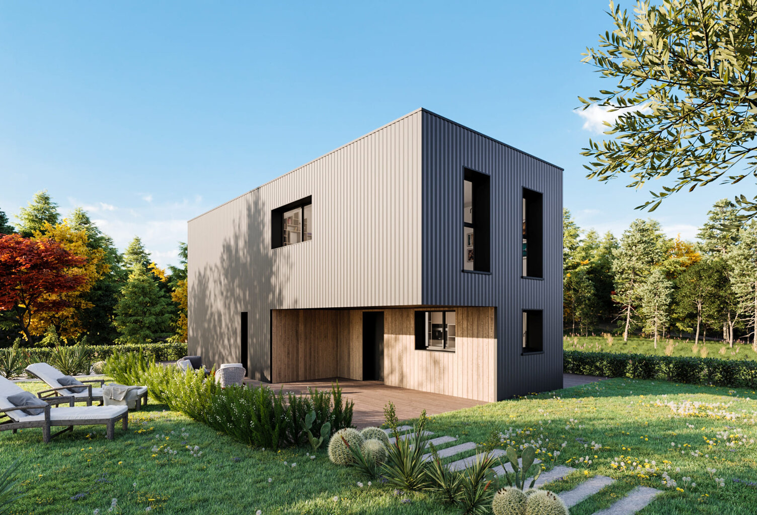 Maison 4 pièces 88.00 m² - Terrain: 1400 m² — photo 1