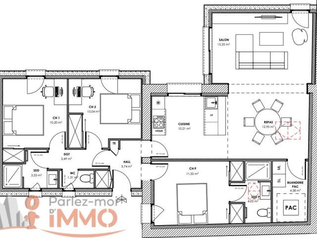 Maison 6 P+C — photo du bien