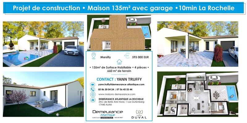 Terrain  à vendre Marsilly 17137