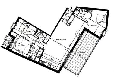 appartement 4 pièces 110 m2 à vendre à Joué-Lès-Tours (37300)