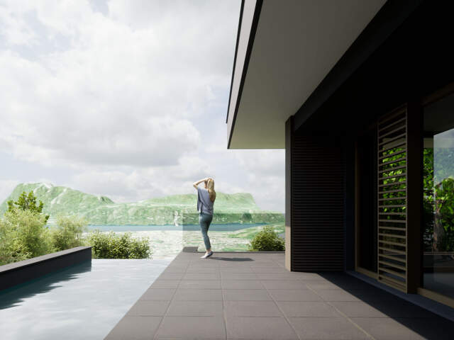 VILLA INDIVIDUELLE NEUVE - PUGNY CHATENOD - VUE LAC — photo du bien