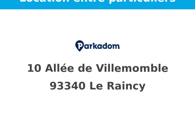 garage  pièces  m2 à louer à Le Raincy (93340)