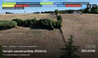 Terrain  2500 m² à vendre à Corbarieu (82370)