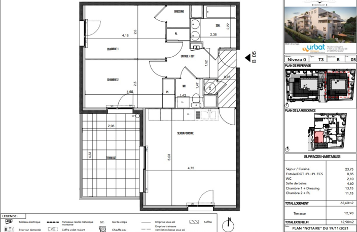 APPARTEMENT TYPE 3 RESIDENCE NEUVE MONTOLIVET — photo 2