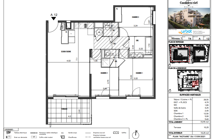 APPARTEMENT TYPE 4 RESIDENCE NEUVE MONTOLIVET — photo 2