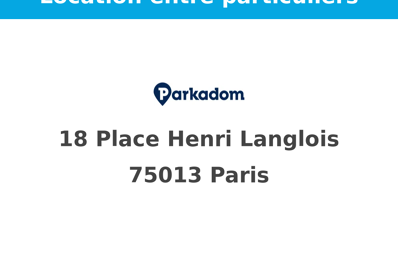 location garage 95 € CC /mois à proximité de Aubervilliers (93300)