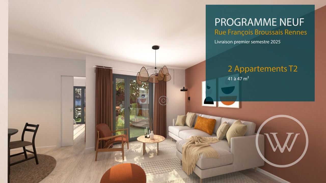 appartement 2 pièces 47 m2 à vendre à Rennes (35000)
