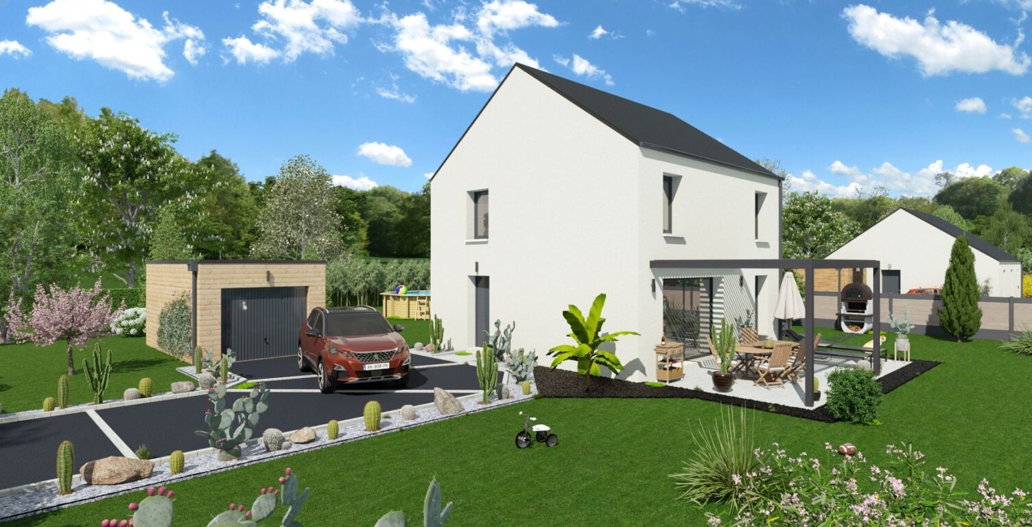 Projet de construction d'une maison 92.62 m² avec terrai... — photo 1