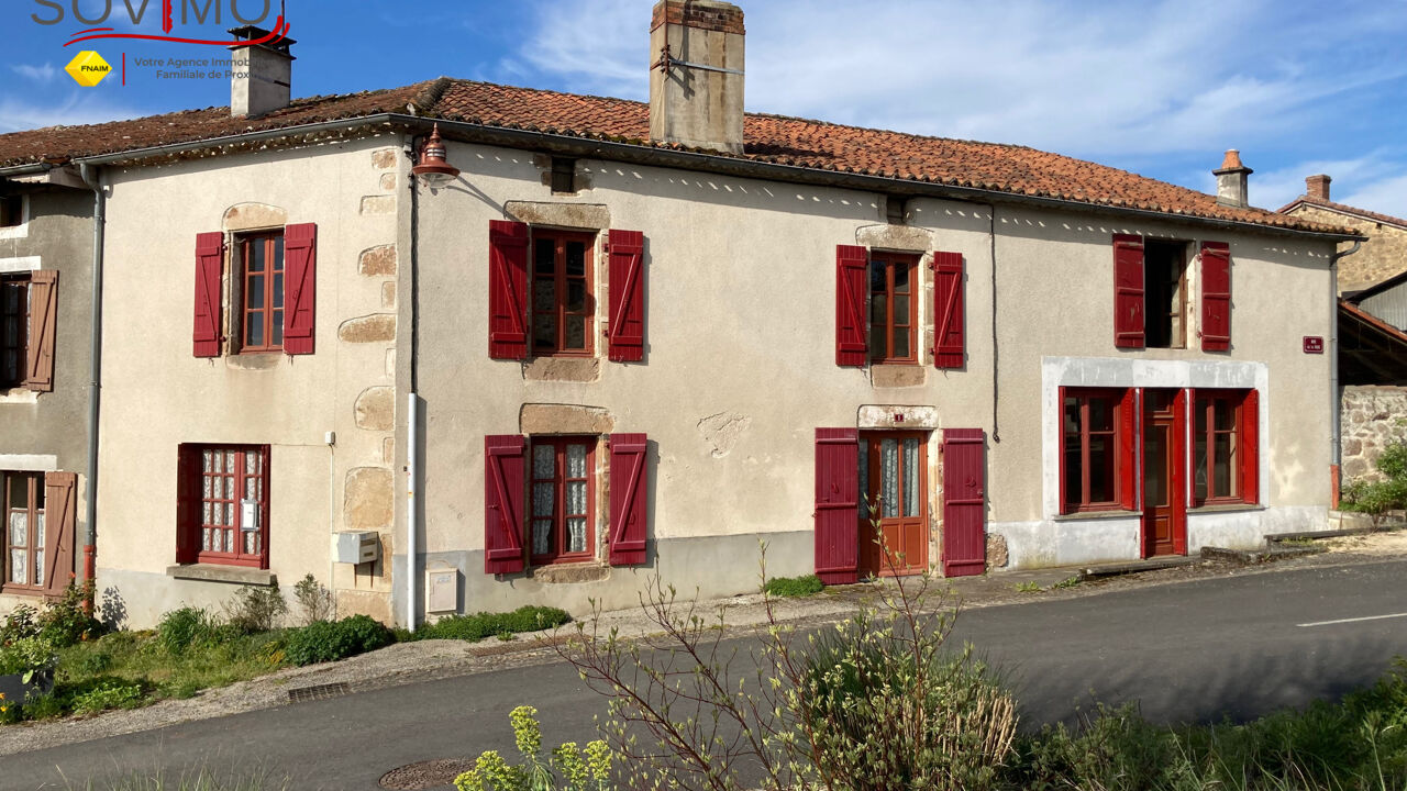 maison 3 pièces 120 m2 à vendre à Brillac (16500)