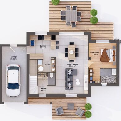 Maison 6 pièces 106 m²