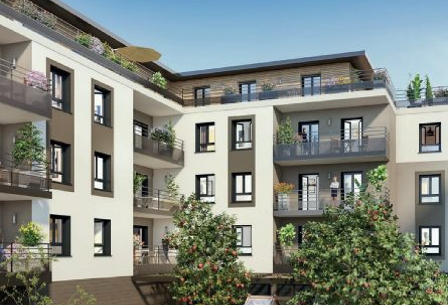 Appartement neuf T3 de 64,27 m2, surface utile 71,6 m2 — photo 1