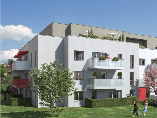 Appartement neuf T3 de 61,12m2, surface totale de 69,34m2 — photo du bien