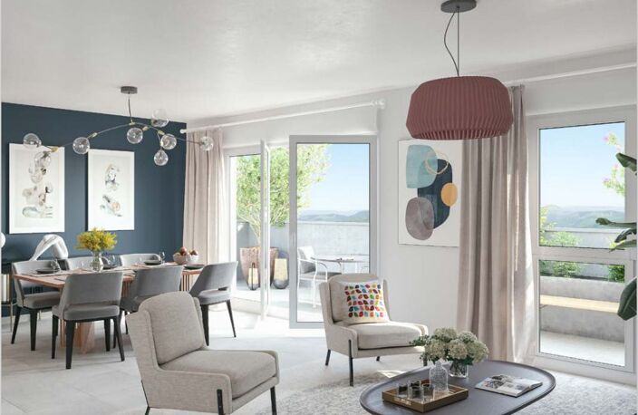 Appartement neuf T3 de 61,12m2, surface totale de 69,34m2 — photo 2