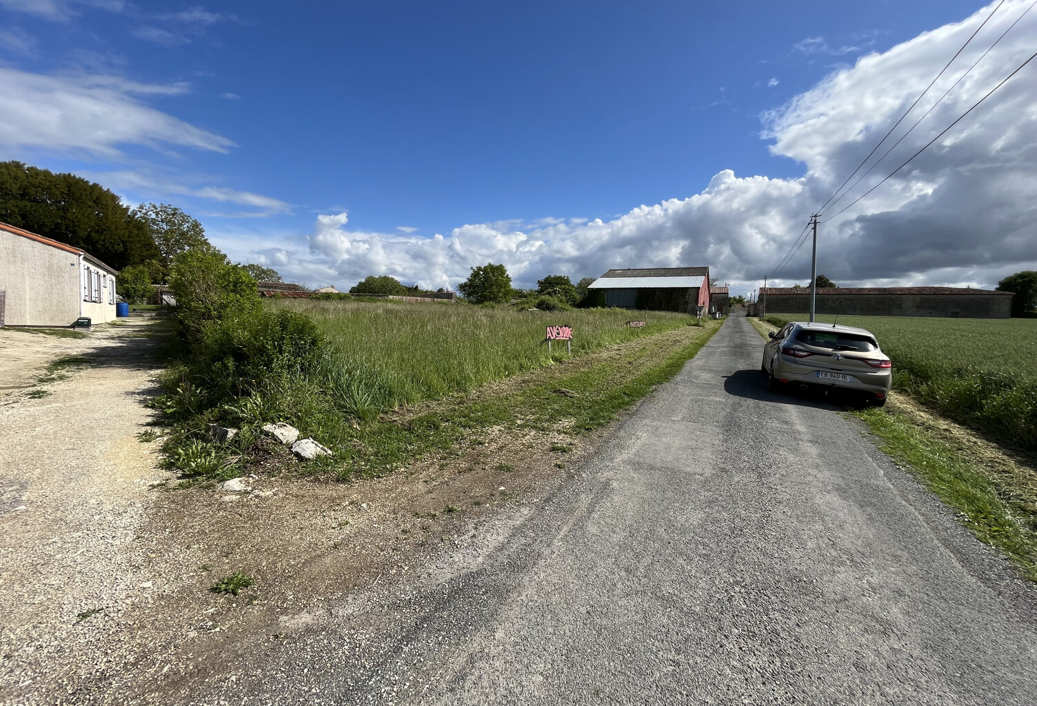 Vente terrain   Asnières-la-Giraud (17400) — photo 1