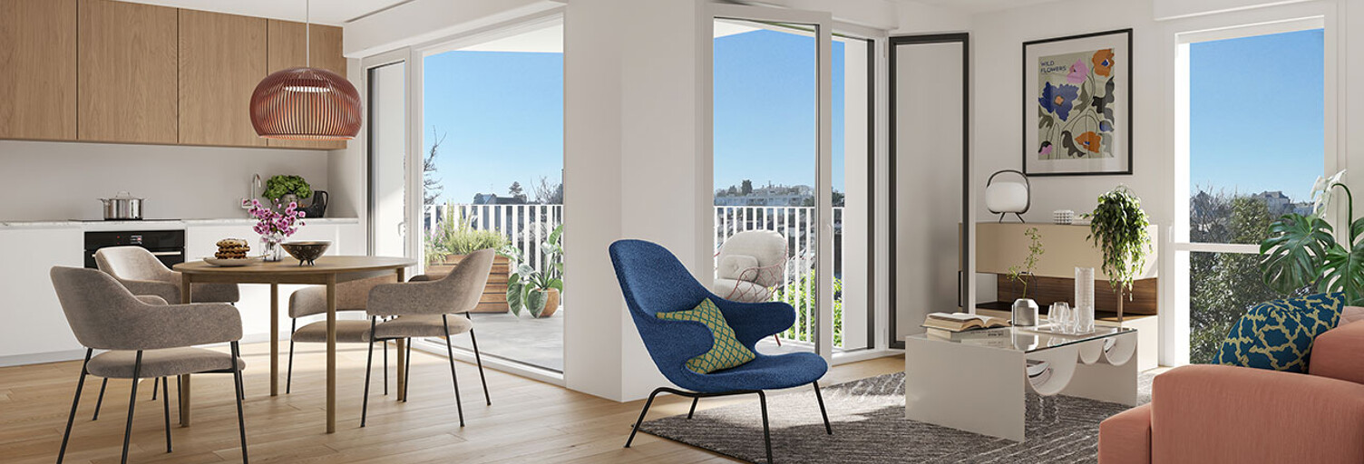 Appartement neuf T2, T3, T4 Pièce 53 à 93 m² à vendre à Rennes (35000)