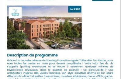 vente appartement 389 000 € à proximité de Auzeville-Tolosane (31320)