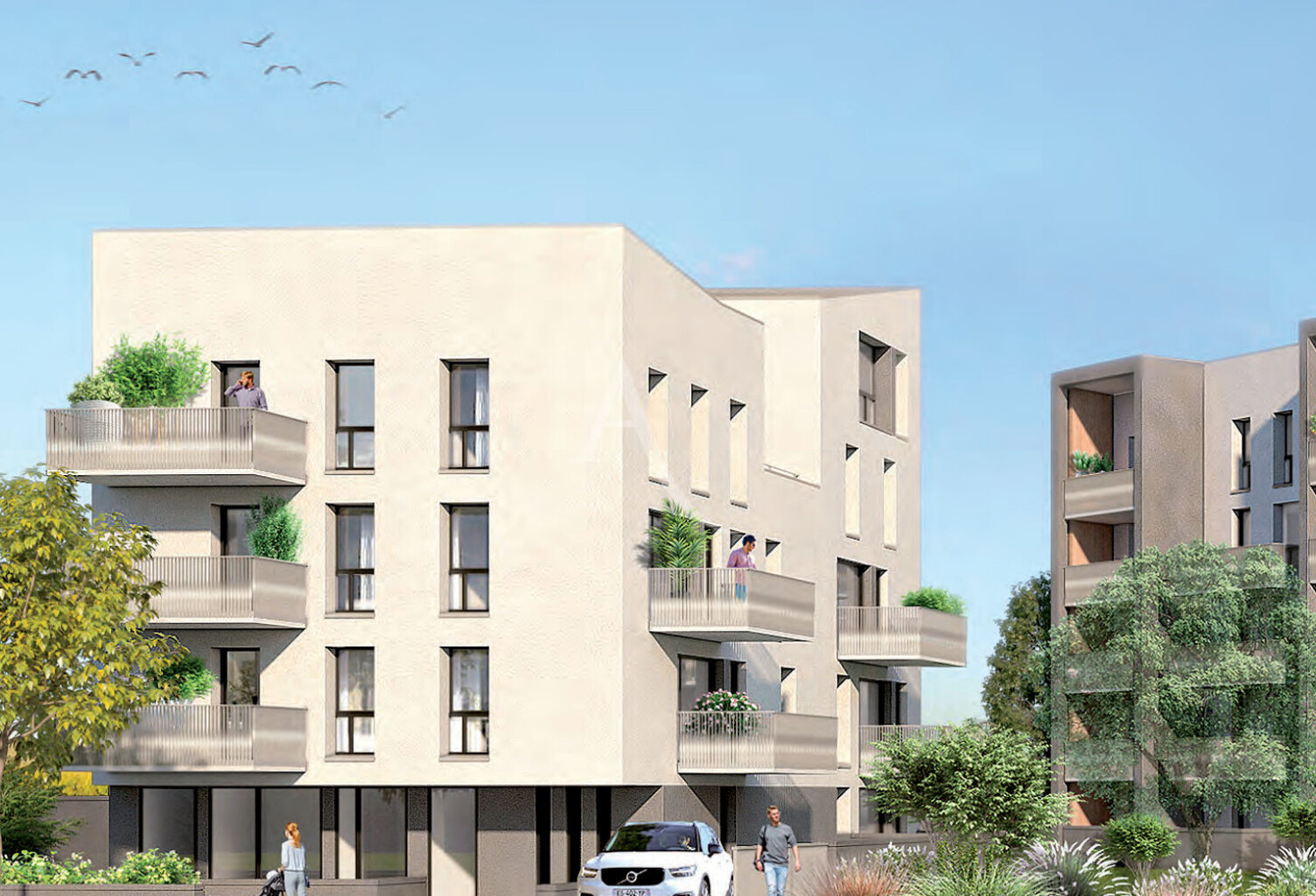 Appartement Nantes 2 pièce(s) 43.50 m2 — photo 1