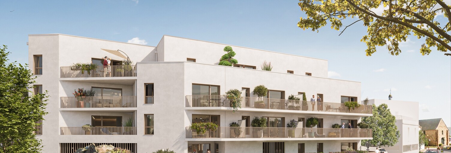 Appartement neuf T2, T3 Pièce 42 à 65 m² à vendre à L'Huisserie (53970)