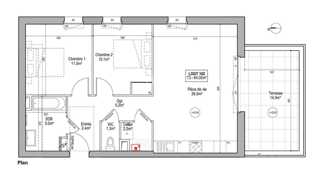 appartement 3 pièces 63 m2 à vendre à Saint-Hilaire-de-Riez (85270)