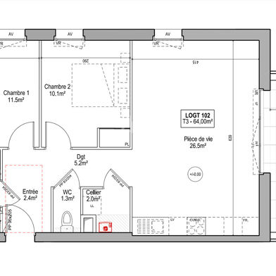 Appartement 3 pièces 249000 €