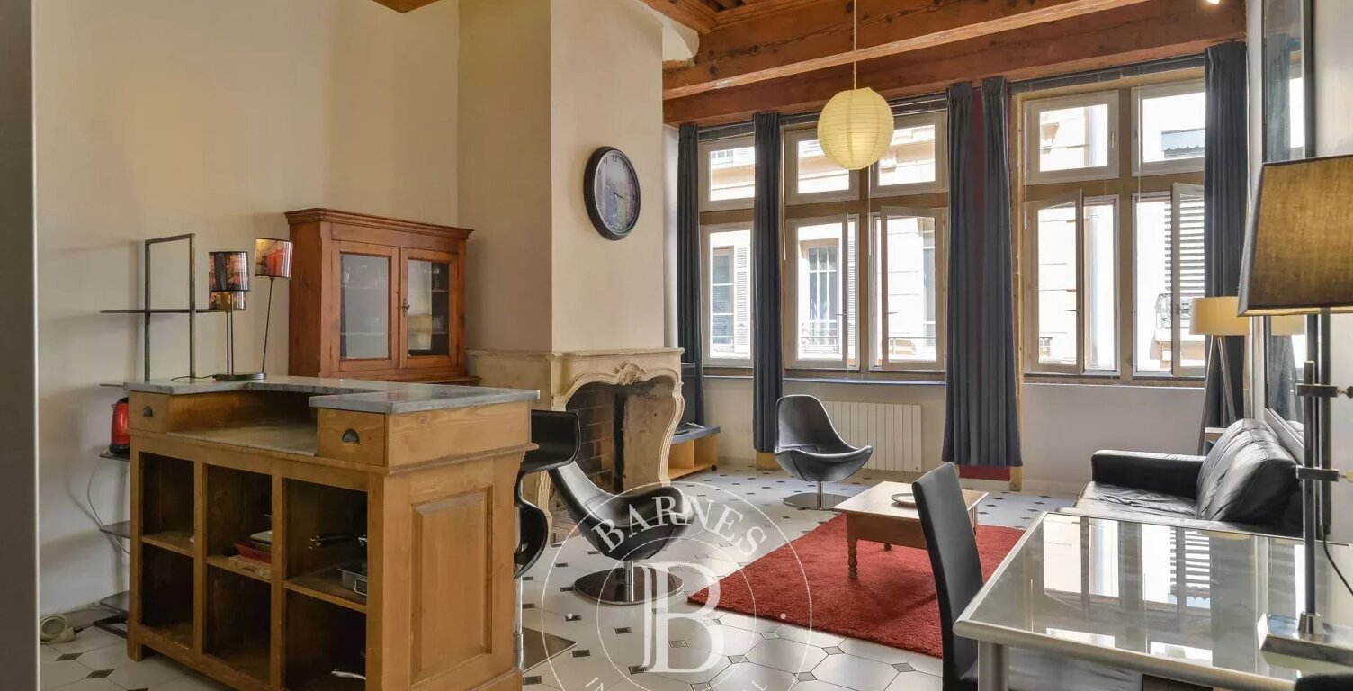 Lyon 2 - Cordeliers - Appartement de 54,48 m² - 1 Chambre - Balcon — photo 1