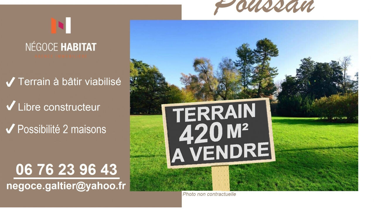 terrain  pièces 420 m2 à vendre à Poussan (34560)