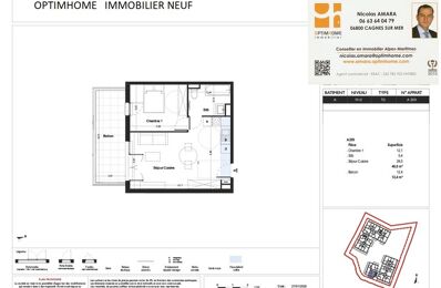 vente appartement 345 200 € à proximité de Villeneuve-Loubet (06270)