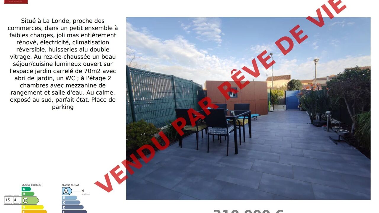 maison 3 pièces 32 m2 à vendre à La Londe-les-Maures (83250)