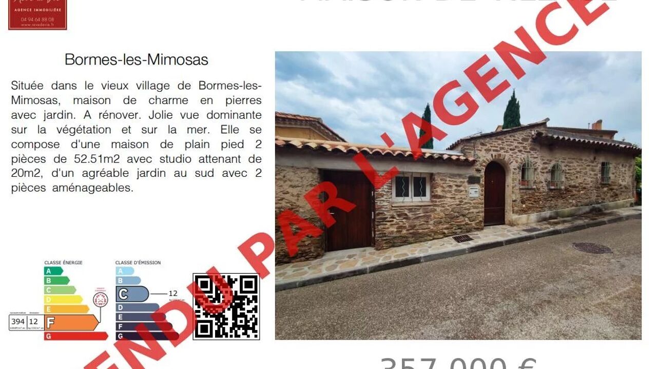 maison 3 pièces 72 m2 à vendre à Bormes-les-Mimosas (83230)
