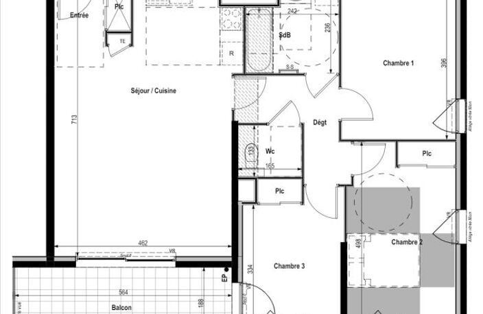 Appartement neuf T4 de 80,40m2, surface utile de 92,37m2 — photo 3