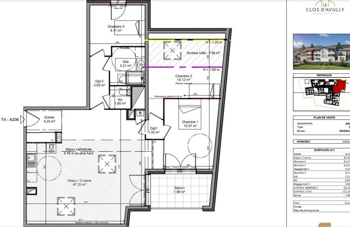 Appartement T4 de 99m², Thonon-les-bains — photo 5