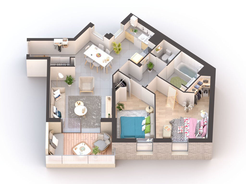 Appartement neuf 3 pièces 70 m²