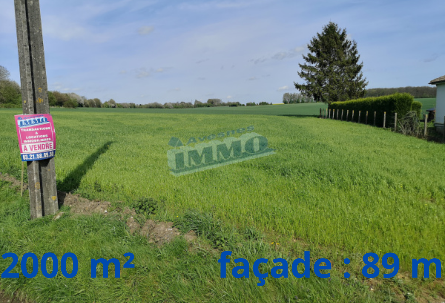 Terrain constructible de 2000 m2 Secteur Halloy — photo 1