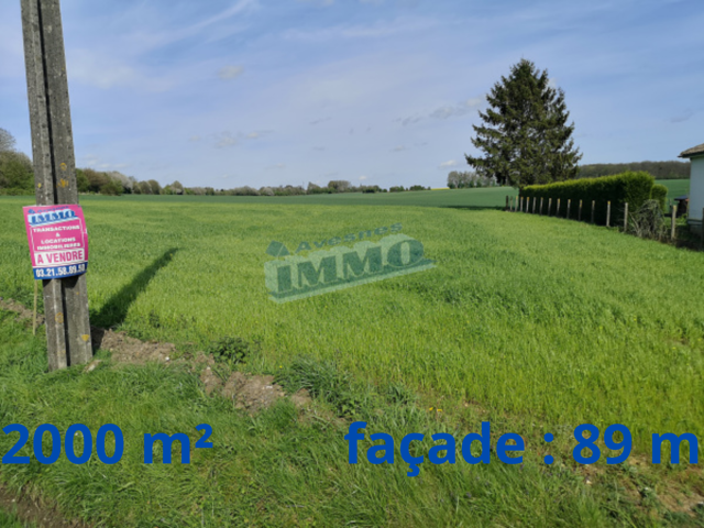 Terrain constructible de 2000 m2 Secteur Halloy — photo du bien