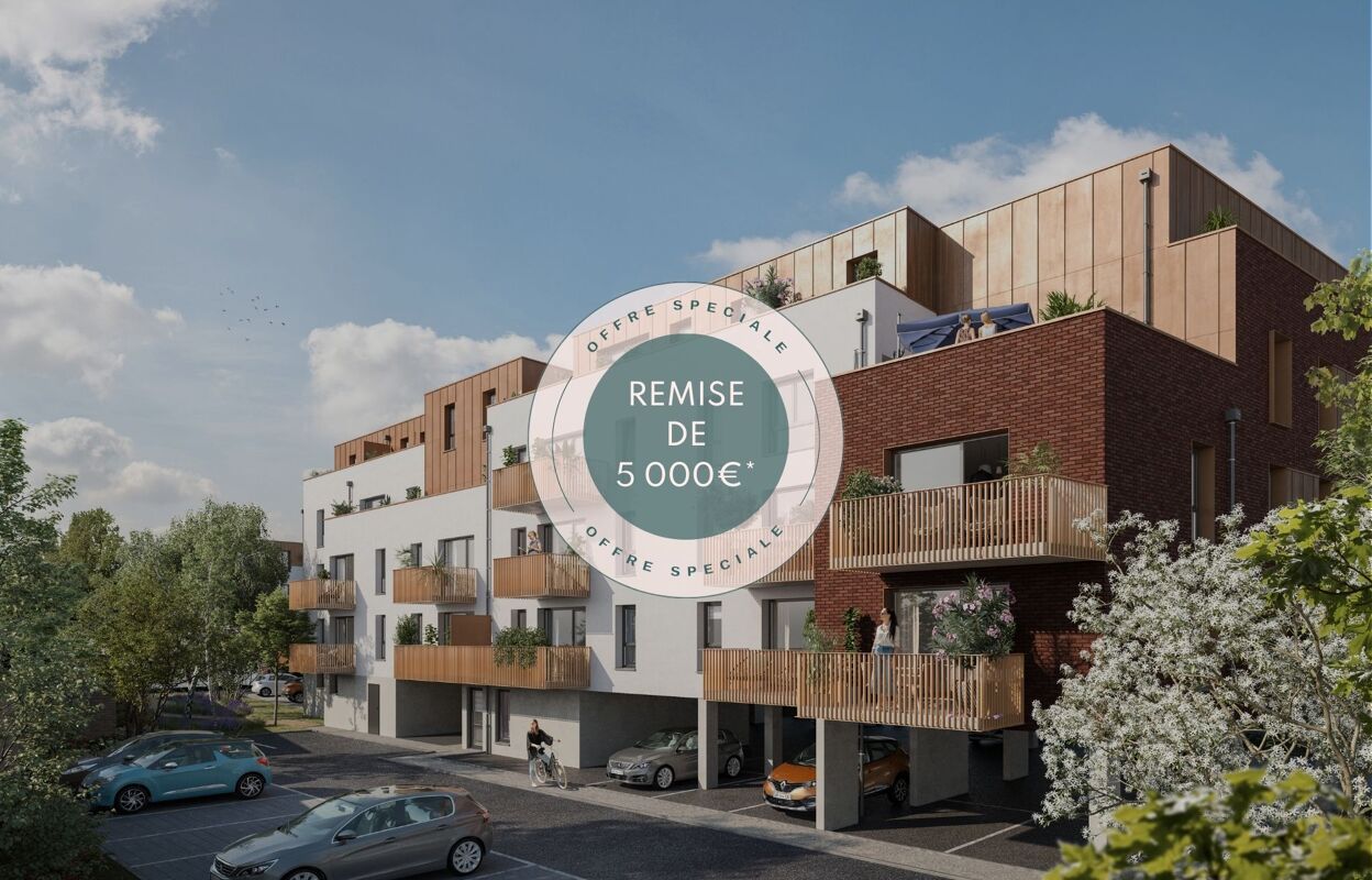 appartement neuf T3, T4 pièces 64 à 76 m2 à vendre à Armentières (59280)